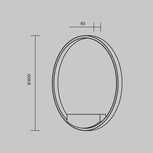 Бра Modern Rim, LED 35W, Латунь, Белый (Maytoni, MOD058WL-L35BSK) - Amppa.ru