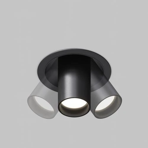 Встраиваемый светильник Ceiling FOCUS S, 1xGU10 Черный (Maytoni Technical, C048CL-01-GU10-B) - Amppa.ru