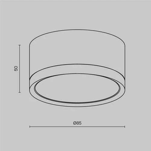 Потолочный светильник Ceiling Hoop, 1xGX53 Черный (Maytoni Technical, C086CL-GX53-SRD-B) - Amppa.ru