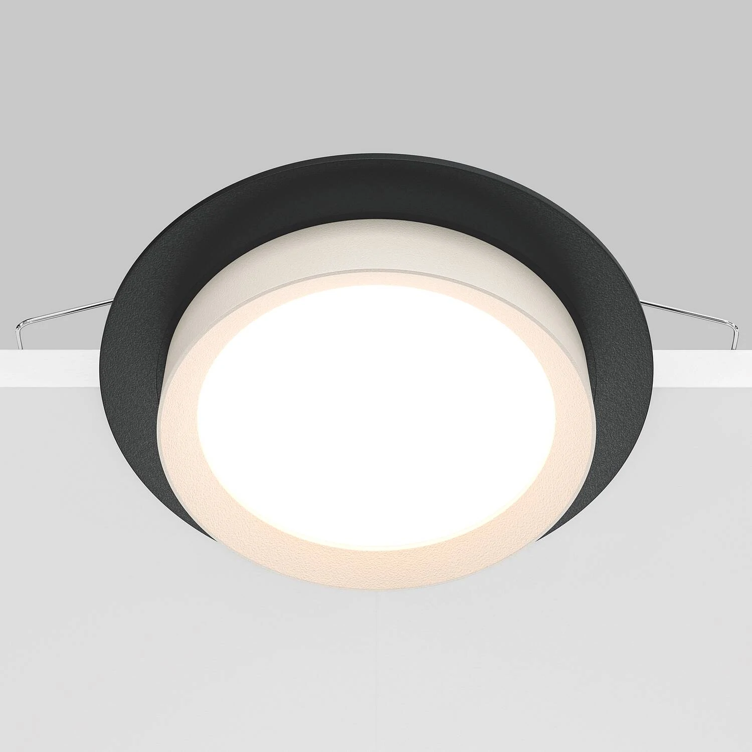 Встраиваемый светильник Downlight Hoop, 1xGX53 Черно-белый (Maytoni Technical, DL086-GX53-RD-BW) - Amppa.ru