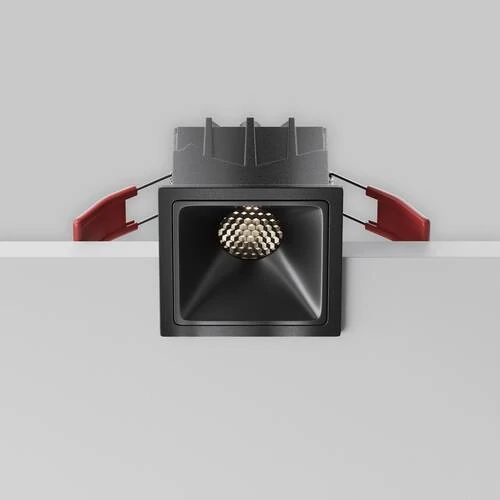 Встраиваемый светильник Downlight Alfa LED 10W, 4000K, Черный (Maytoni Technical, DL043-01-10W4K-SQ-B-1) - Amppa.ru