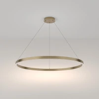 Подвесной светильник Modern Rim, LED 61W, 4000K, Латунь, Белый (Maytoni, MOD058PL-L54BS4K)