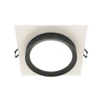 Встраиваемый светильник Downlight Hoop, 1xGX53 Бело-черный (Maytoni Technical, DL086-GX53-SQ-WB)