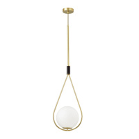 Подвес Flari Pendant, 1xE14, Золотой; Черный (Odeon Light, 4810/1a)