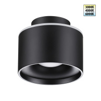 Светильник Накладной Светодиодный С Переключателем Цветовой Температуры Giro Over, Led, Черный (Novotech, 358971)