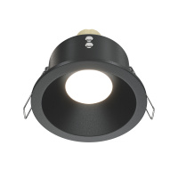 Встраиваемый светильник Downlight Zoom, 1xGU10, Черный (Maytoni Technical, DL032-2-01B)