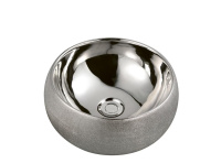 Раковина Керамика 39*16 Armadi Art 863 Серебро