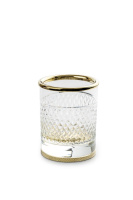 Стакан настольный 10х7 см Boheme AURA 10252-G золото