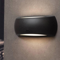 Уличное бра Fumagalli Francy 1A1.000.000.AYE27, Черный и Матовый, без ламп