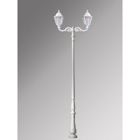 Парковый фонарь Fumagalli Horeb Adam/Noemi 2L E35.208.M20.WXH1L, Белый и Прозрачный, с лампой 5000Lm, 4000К